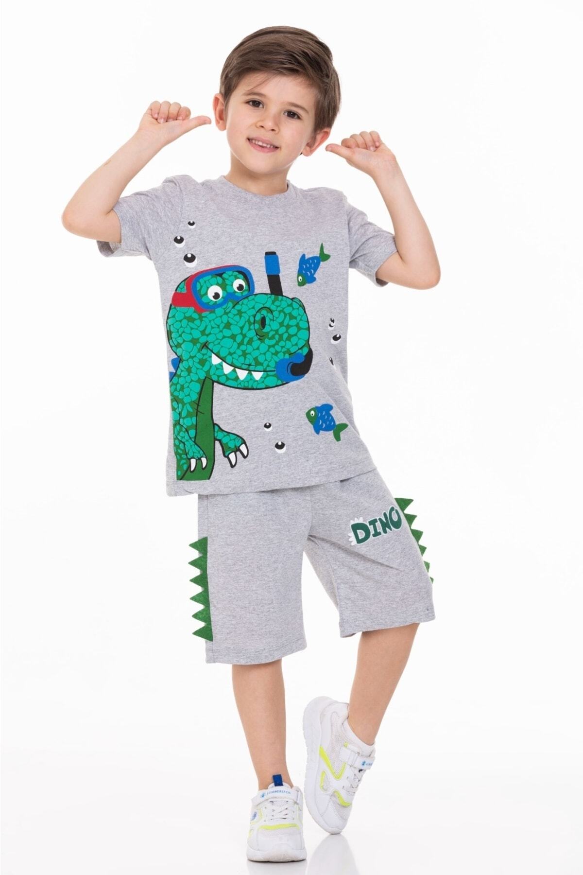 Cicitime Balıklı Dinozor Baskılı Anaokulu Kreş Takımı fotoğrafı 2 (önizleme)