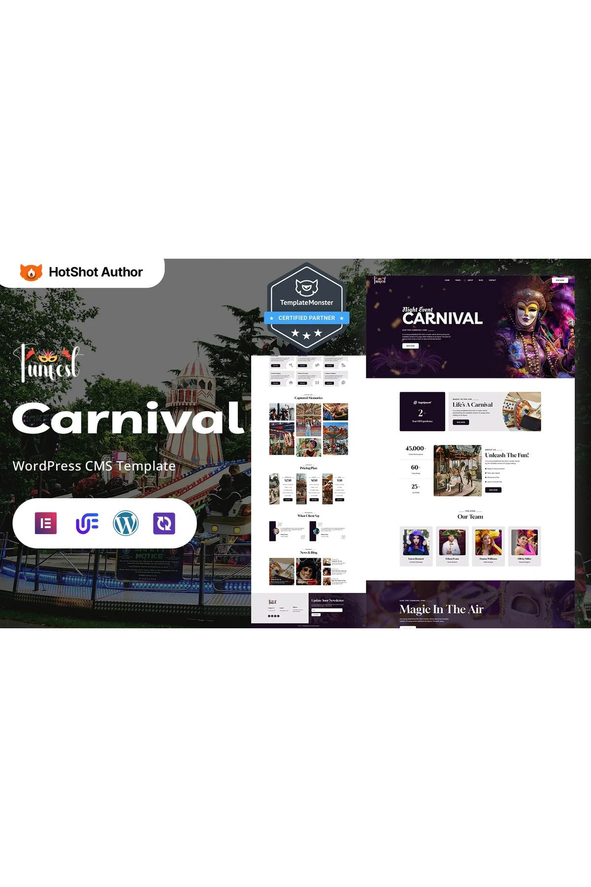 hemen tasarım Funfest - Funfair And Carnival Events WordPress Teması