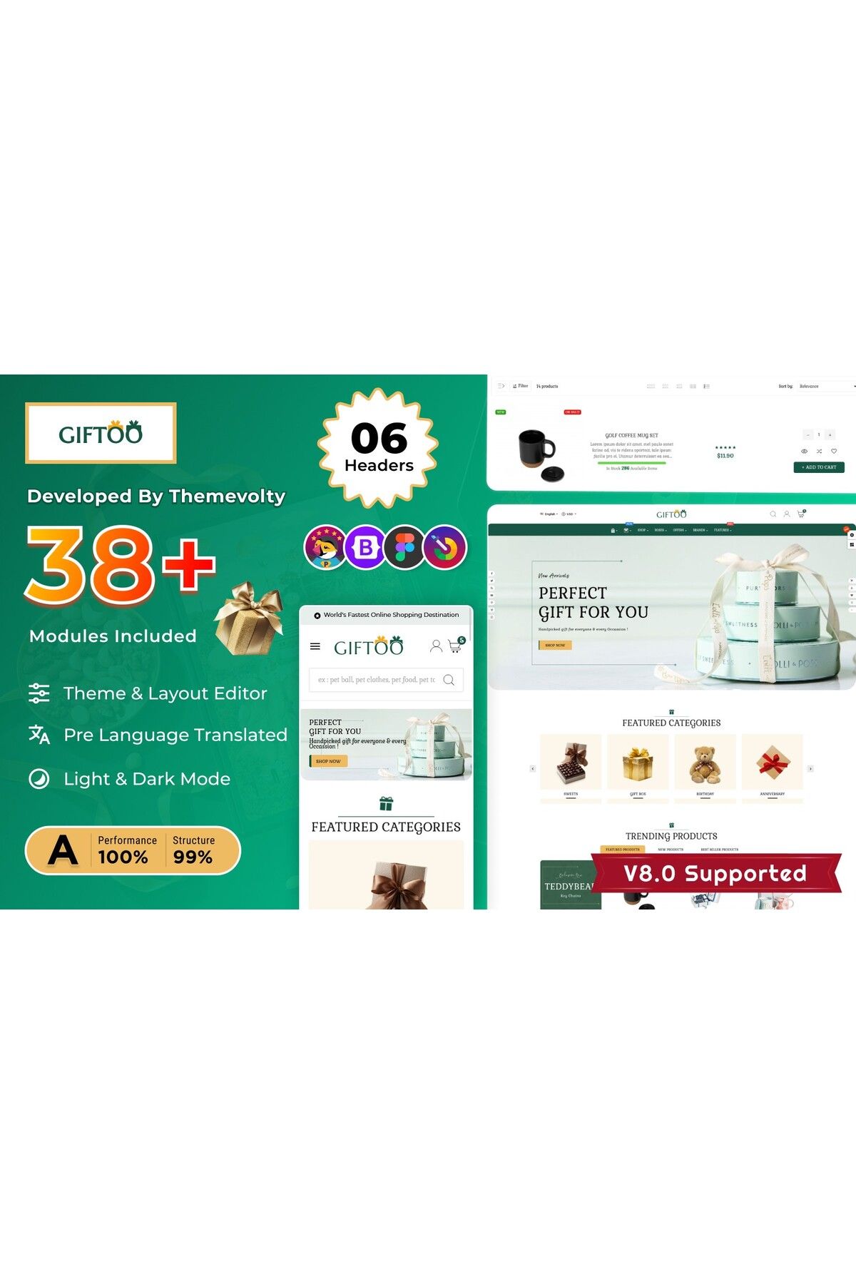 hemen tasarım Giftoo Gift Art Pottery Gift PrestaShop Teması
