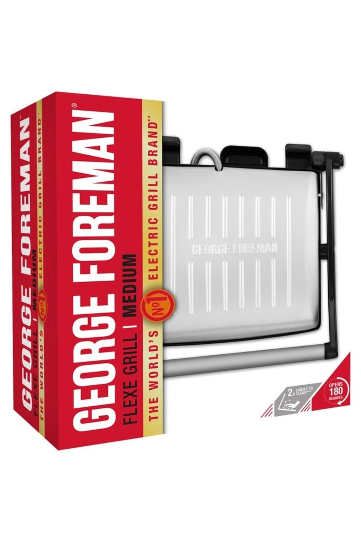 George Foreman-George Foreman Flexe Electric Grill-Flat, Open Griddle, Panini Press And Sandwich Maker 1