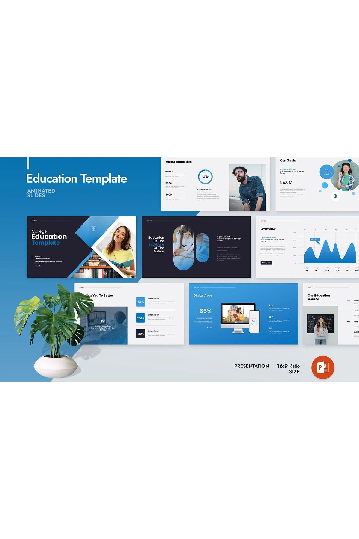 hemen tasarım Education Presentation Template Design 2025 PowerPoint Teması
