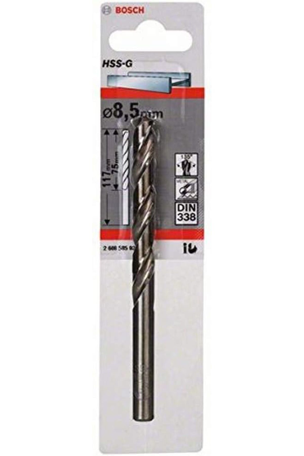 DERİK dsr HSS-G Metal Matkap Ucu 8,5 * 117 mm hrn 1122015