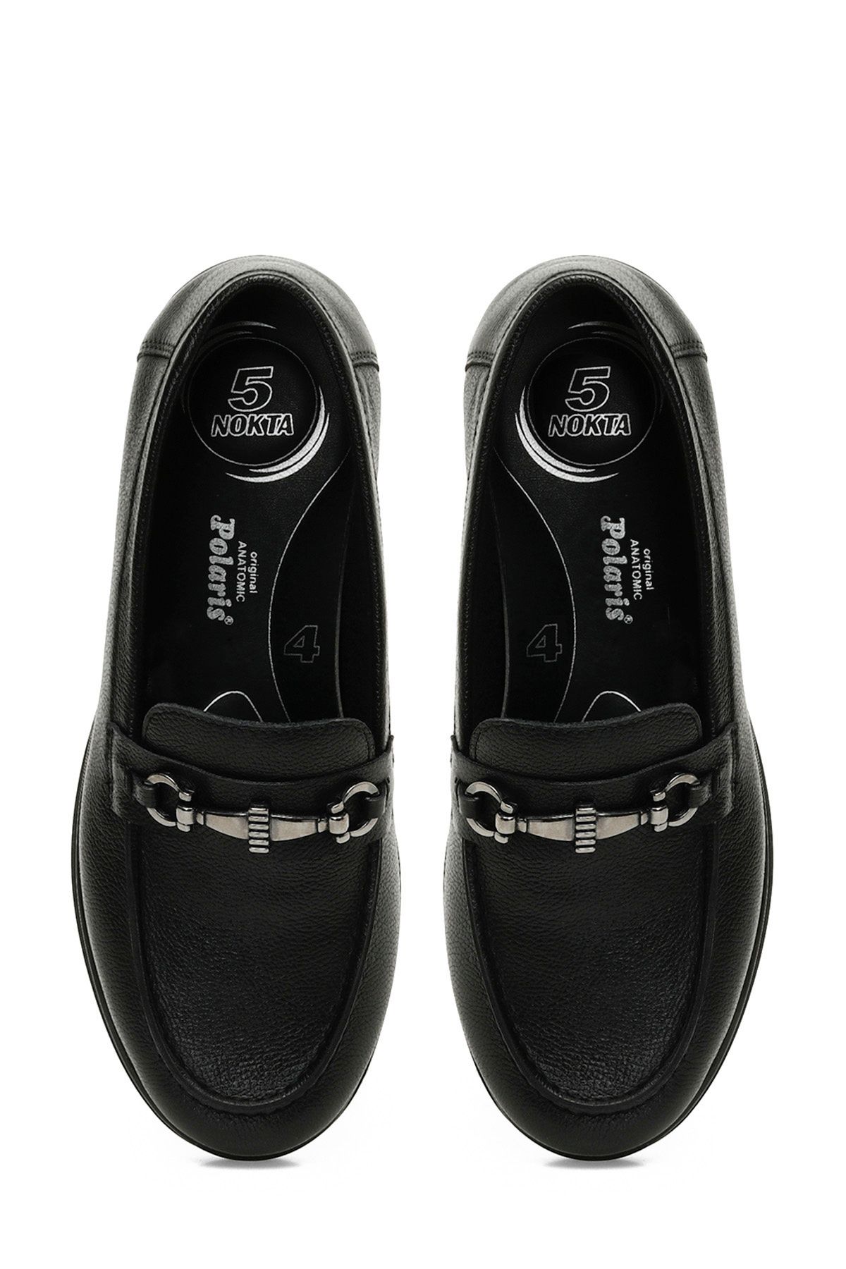 Polaris 5 Nokta-105221 .Z4PR - Μαύρα Γυναικεία Loafer Παπούτσια 4