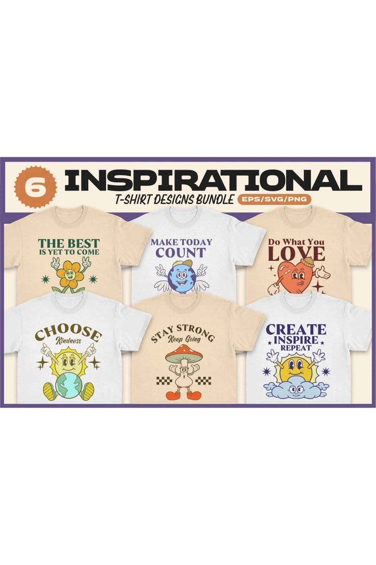 hemen tasarım Inspirational T-shirt Designs Bundle T-shirt Tasarım Paketi