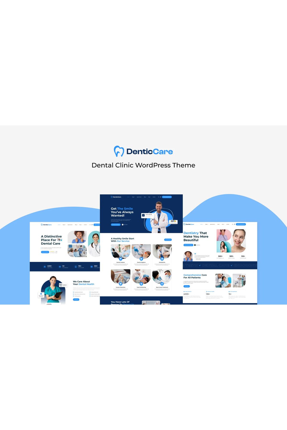 hemen tasarım Dentic - Dental Clinic Wordpress Teması