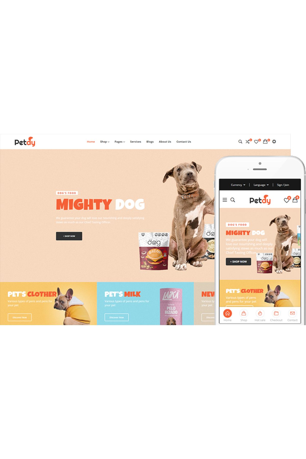 hemen tasarım Petdy - Pets and Vets WooCommerce Teması
