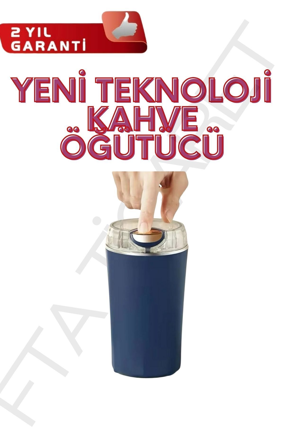 FTA TİCARET Paslanmaz Çelik Kahve Değirmeni Otomatik Baharat & Kahve Öğütücü