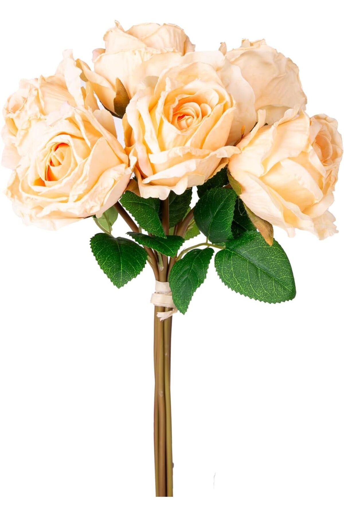 mazıdağı mazzıdağ Yapay Çiçek Gül 6'lı Demet Açık Sarı 37 Cm. new store 1133631