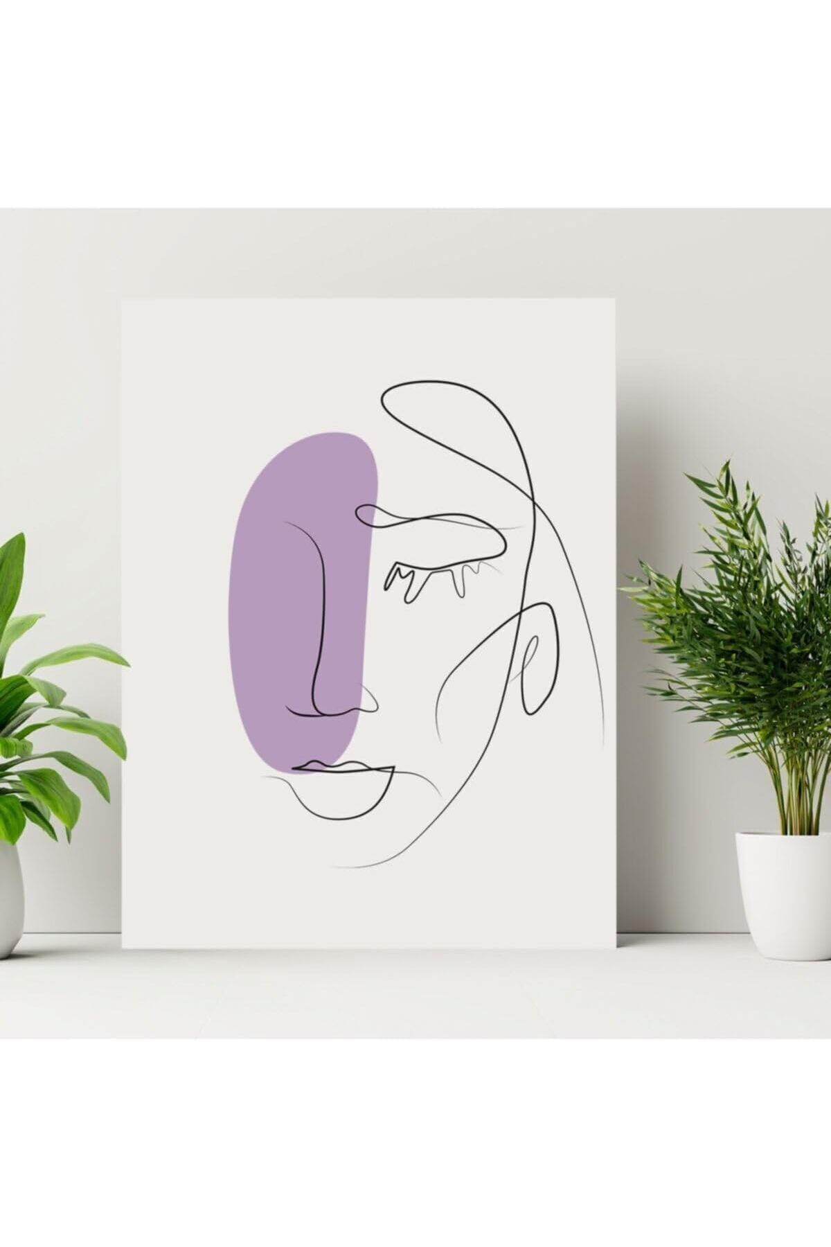 DERİK dsr Line Art Woman Tasarımlı Dekorasyon 30X40 Kanvas Tablo hrn 1122015