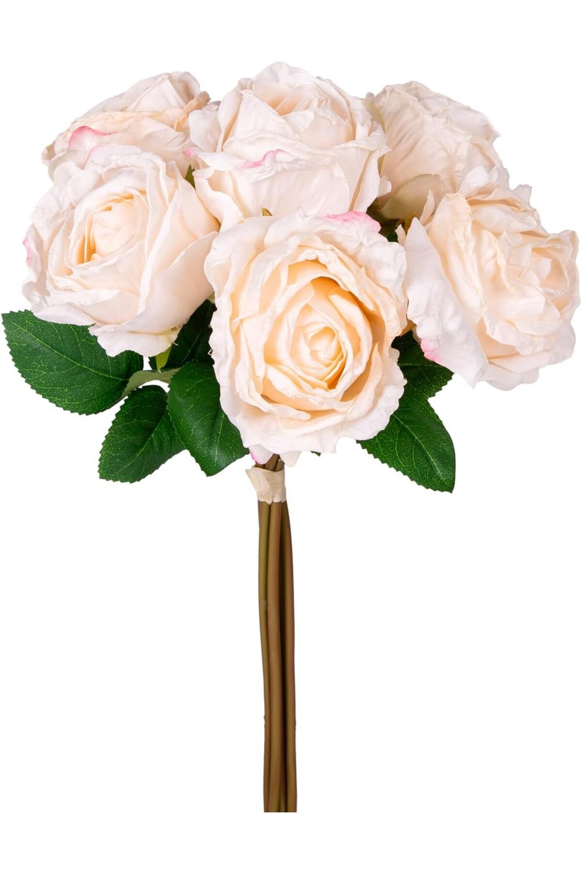 mazıdağı mazzıdağ Yapay Çiçek Gül 6'lı Demet Krem 37 Cm. new store 1133631