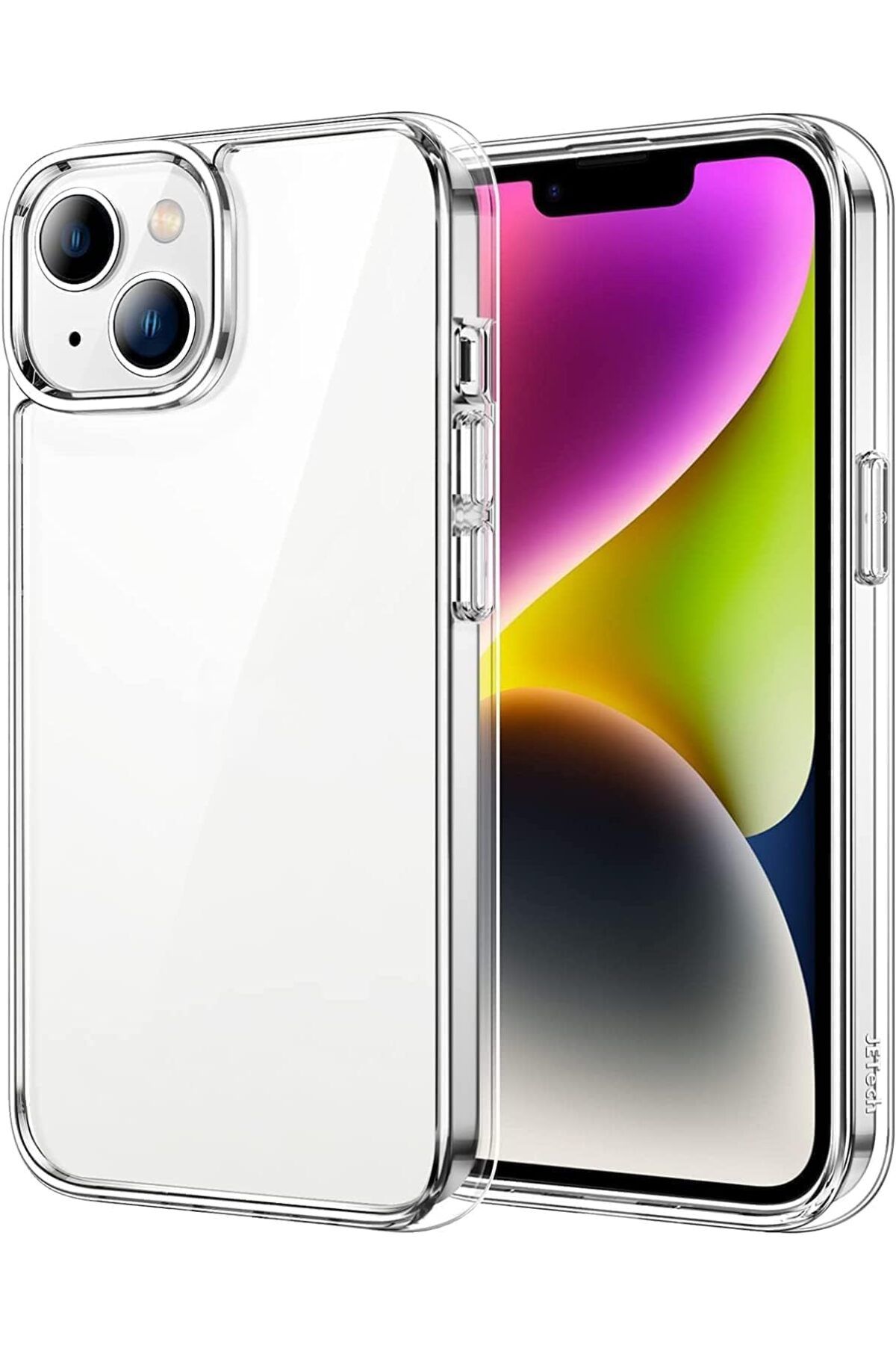 KDROĞLU plamystical AKSESUAR iPhone 14 Şeffaf Kılıf 14 (6.1') Şeffaf Silikon Kılıf Transparent iPhone