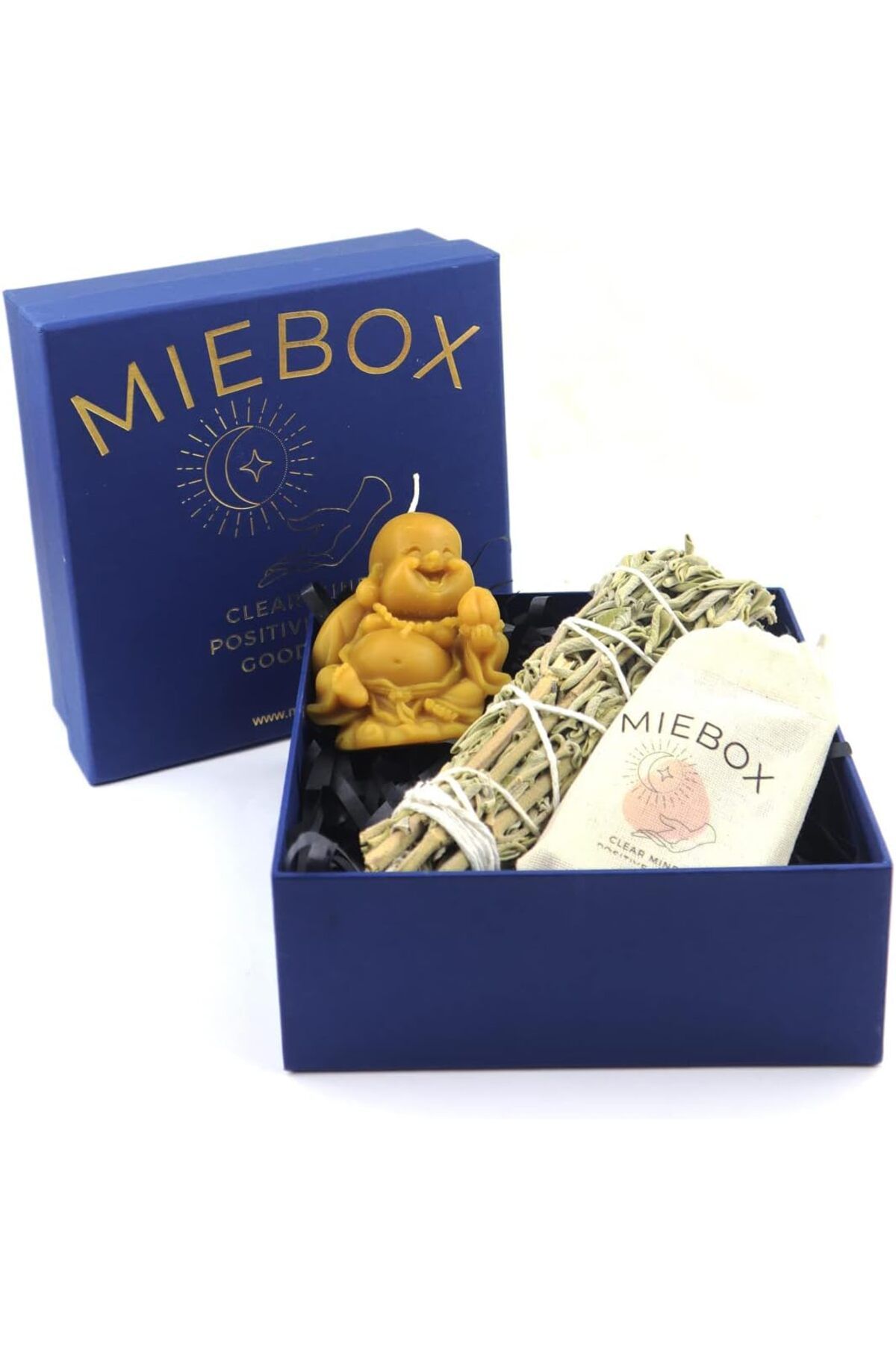 STOREMAX ekn Arınma Seti: Palo Santo Tütsü -Balmumu Buda Mum - Adaçayı Tütsü Demeti Hediye Enerji Seti