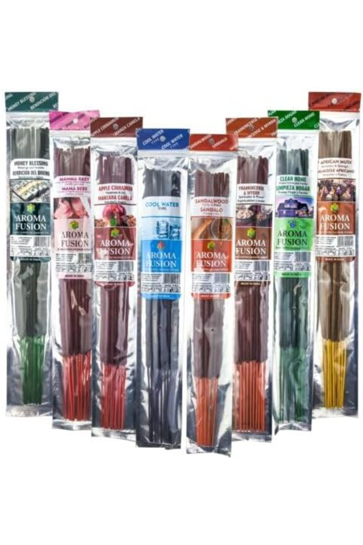 STOREMAX ekn SPORTSWEAR İthal Premium Kalite 30 cm 60 Adet 4 Farklı Aroma Paketi Organik El Yapımı Kokulu