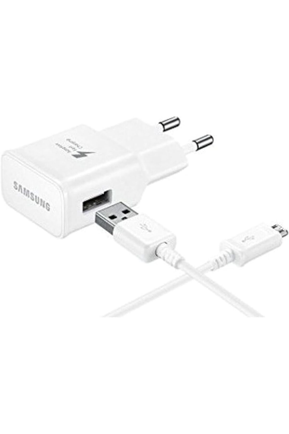 DERİK dsr ‎EP-TA20EWEUGTR Şarj Aleti, USB Type A (15W), Hızlı Şarj Teknolojisi, Beyaz - Micro USB Ka