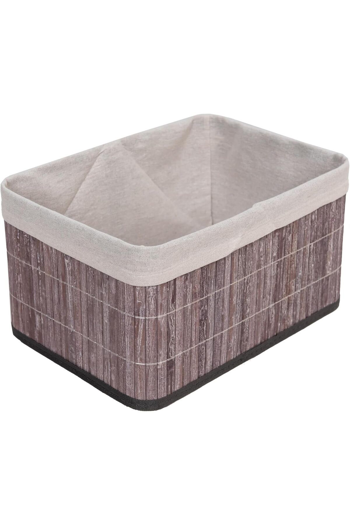 mazıdağı mazzıdağ Bambu Çok Amaçlı Saklama Kutusu Düzenleyici Derin Boy Organizer, Dekoratif Bambu Düz