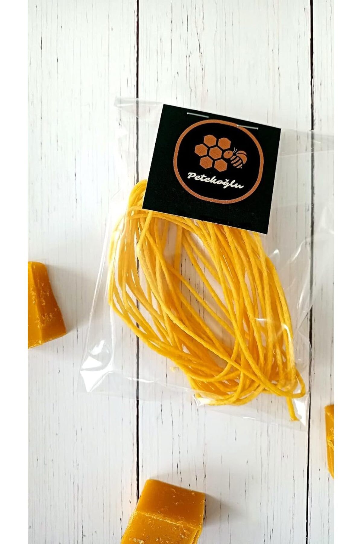MEGOBİNE WHERE (3 Metre) Çapı 1 Cm ile 4 Cm Arası Mumlar için Balmumu Sıvanmış, Balmumu Kaplı fitil%1