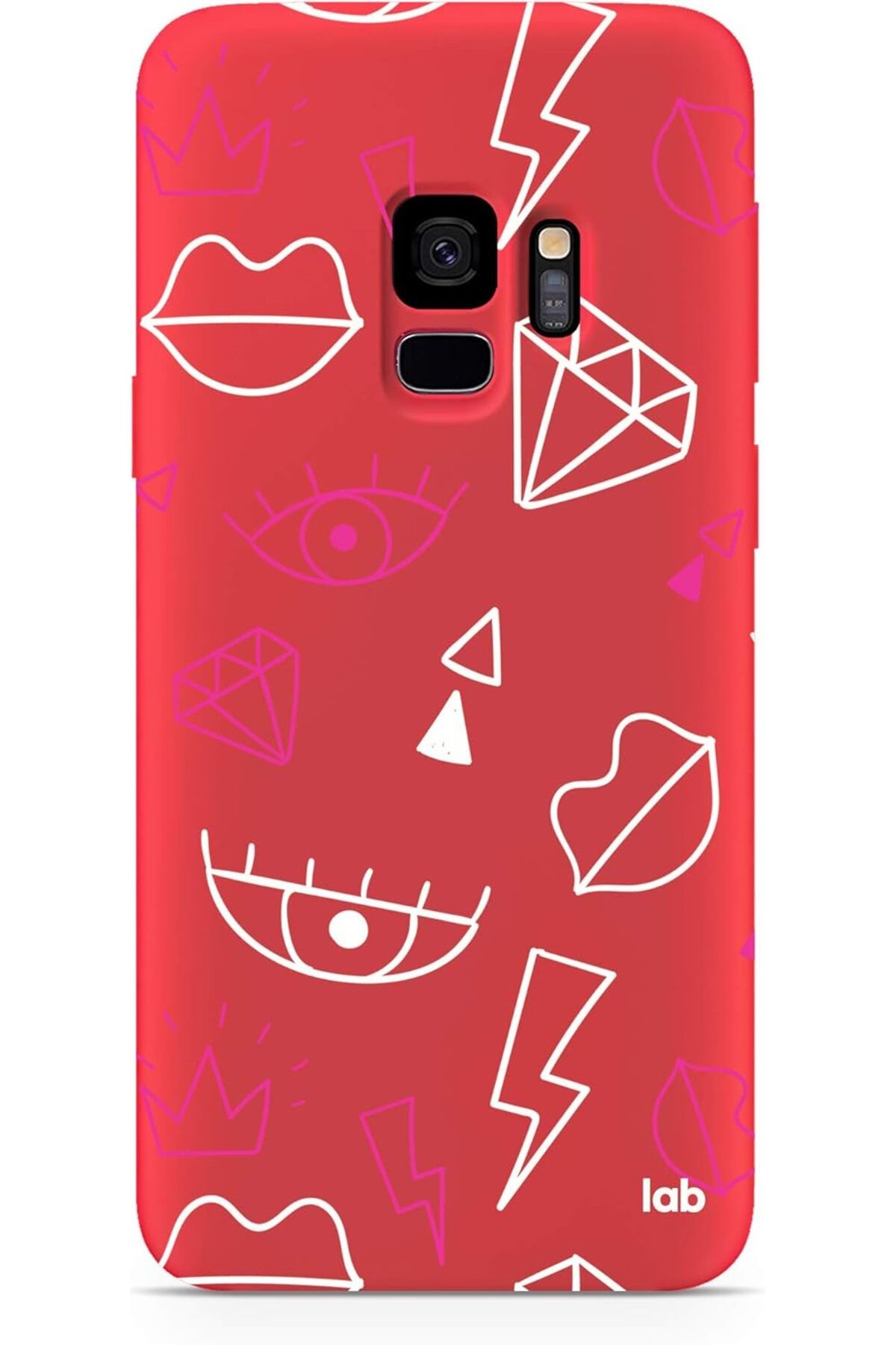 mazıdağı mazzıdağ S9 Kırmızı Silikon Telefon Kılıfı - Lovely Pattern new store 1133631