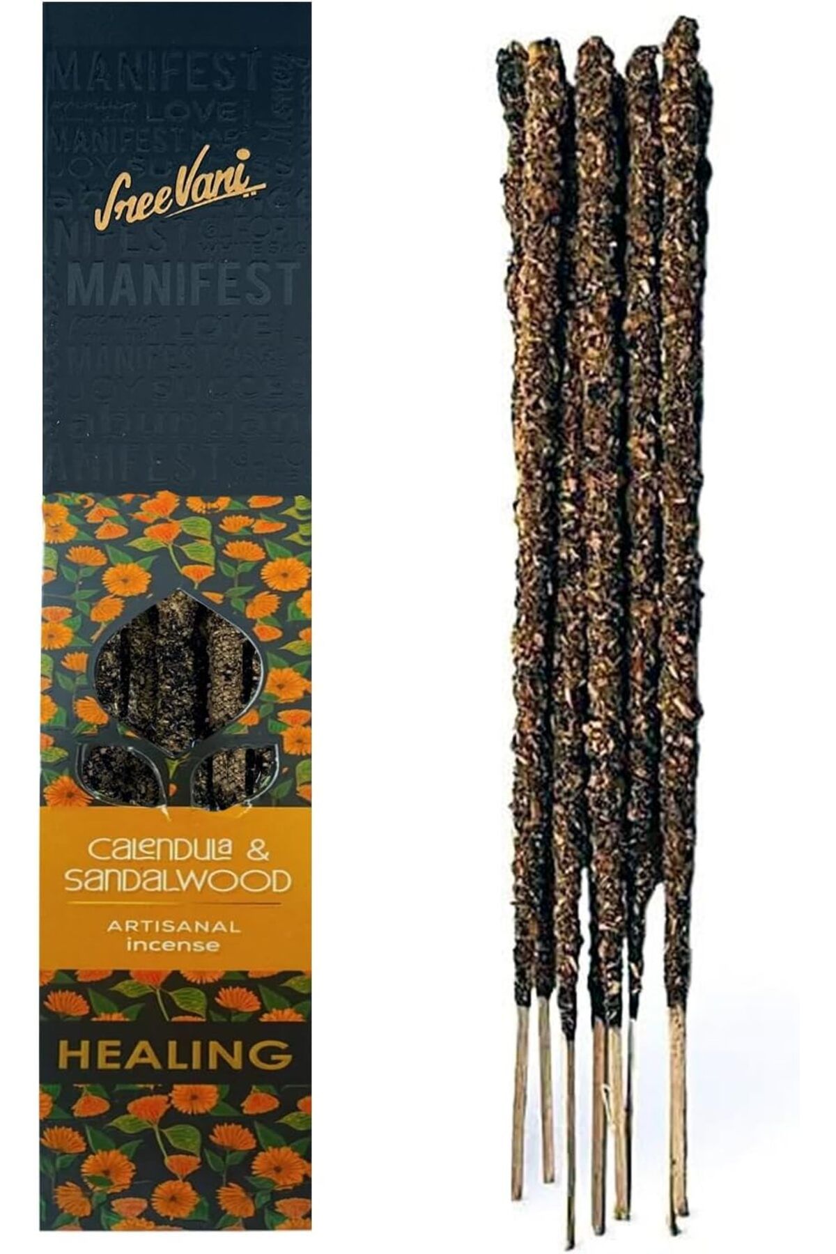ÇAĞUR YENİİ Doğal Manifest Tütsüsü || Pure & Natural Artisanal Manifesting Incense (Calendula &a