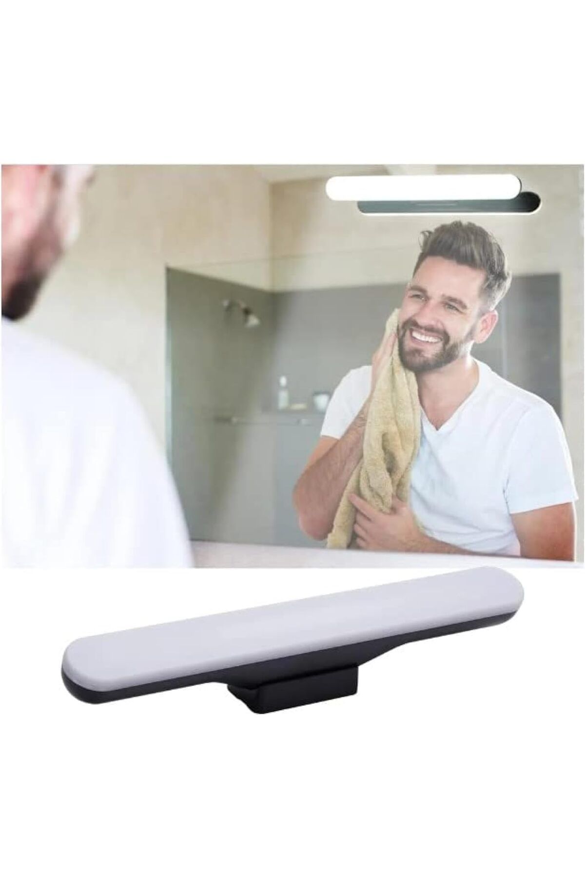 MEGOBİNE WHERE Mıknatıslı Kabin Makyaj Tıraş Led Işık USB Şarjlı Kablosuz Hero Led Lamba 30cm 5 Watt