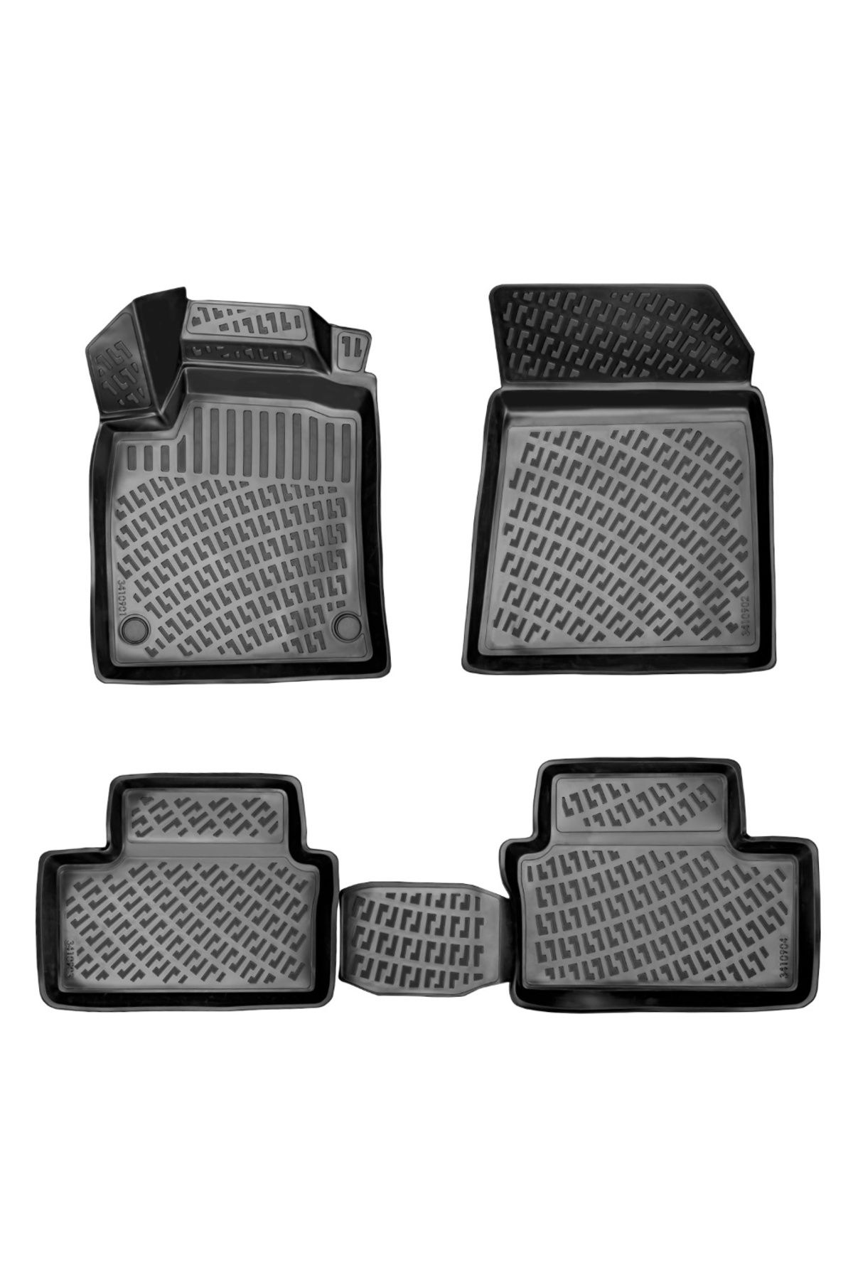 Umbrella Set Covorase Auto Cauciuc Umbrella Pentru Renault Clio 5 2019- - One Size