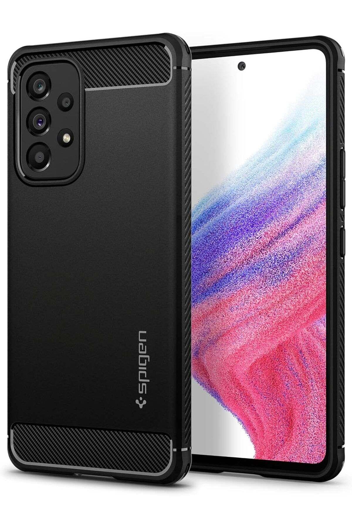 KDROĞLU KDROGLU Galaxy A53 uyumlu 5G Kılıf Rugged Armor Matte Black - ACS04159 New Desing 1109836