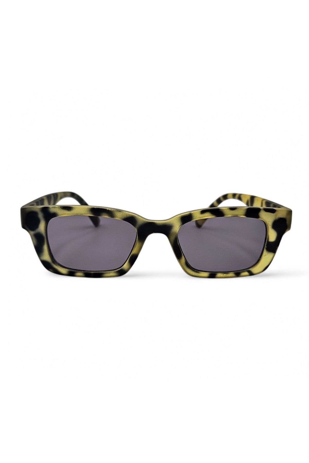No Name Glasses Yeni Sezon Kadın Güneş Gözlüğü Dikdörtgen Leopar model