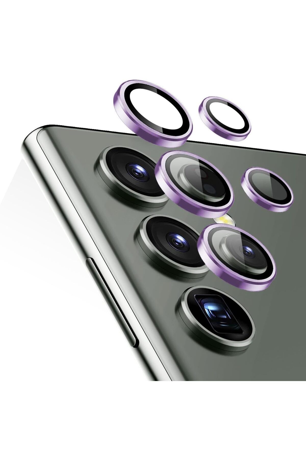 KDROĞLU MM Galaxy S24 Ultra Tekli Kamera Lens Koruma Camı Lila Drk 1114477
