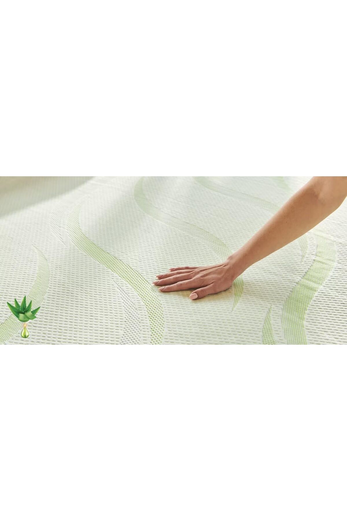 ÇAĞUR YENİİ Ay Yatak Su Sıvı Geçirmez Aloe Vera Bebek Alezi 60x120 Koruyucu + Yastık Alezi Desingsto