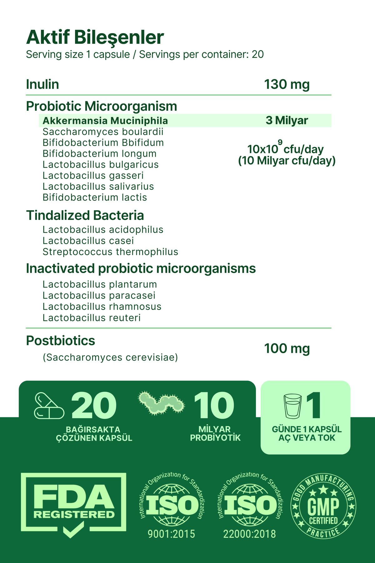 anocin-Akkermansia Muciniphila Probiotic - With Prebiotic and Postbiotic Attachments, Inulin Included, X6 Times More Akkermansia 2