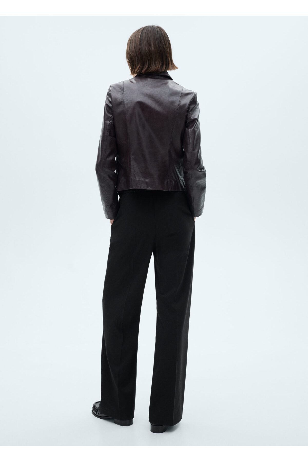 MANGO-Black Women's Pants 77035663 3