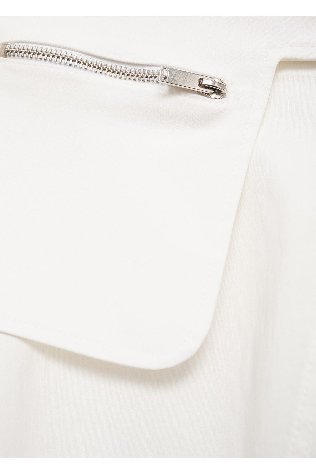 MANGO Woman-Off-White Women's Skirt 77060629 7