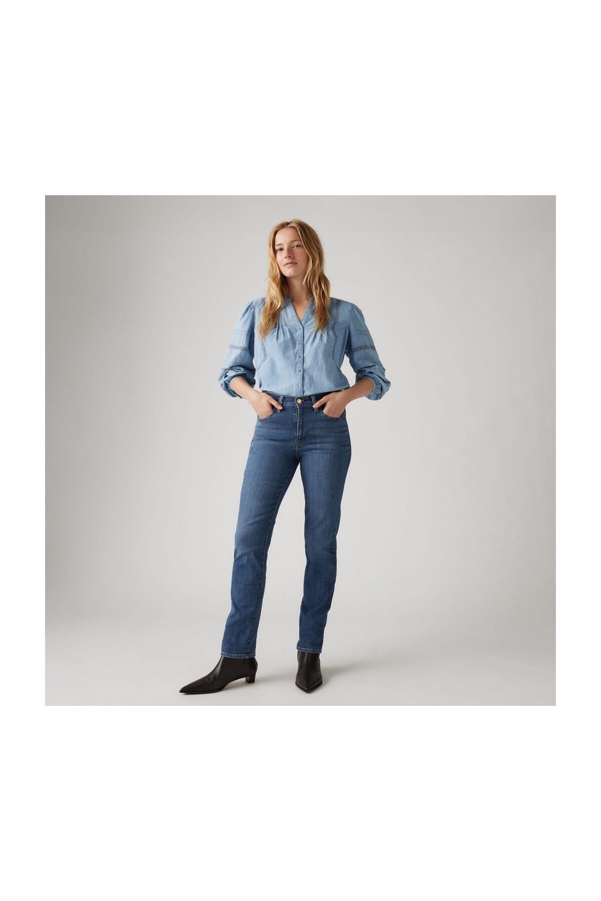 Levi's 724 Wysoki Kołnierz, Prosty, Anty Kobieta - 27/32
