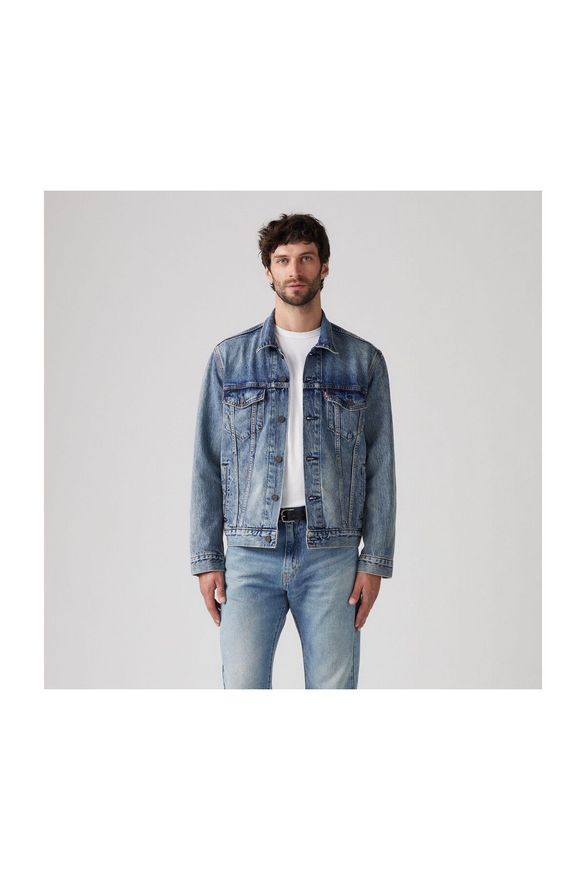 Levi's Męska Kurtka Jeansowa Trucker Mężczyzna - L