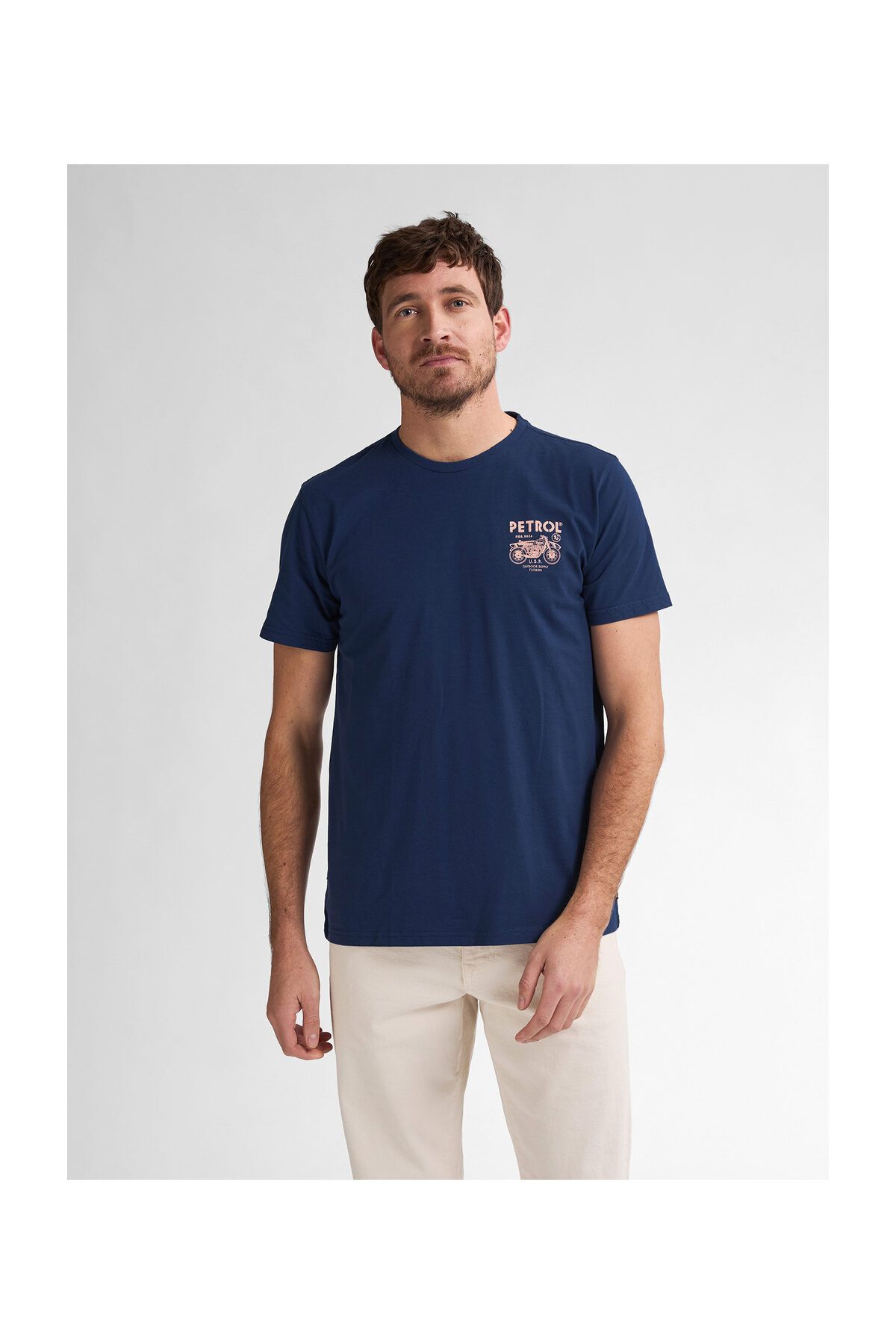 Petrol Industries Klasyczny T-shirt Męski Mężczyzna - S