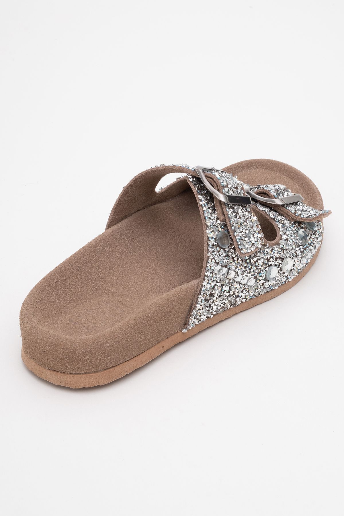دمپایی چند رنگ زنانه Leila Tank Stone General چرمی Double Tanted luvishoes