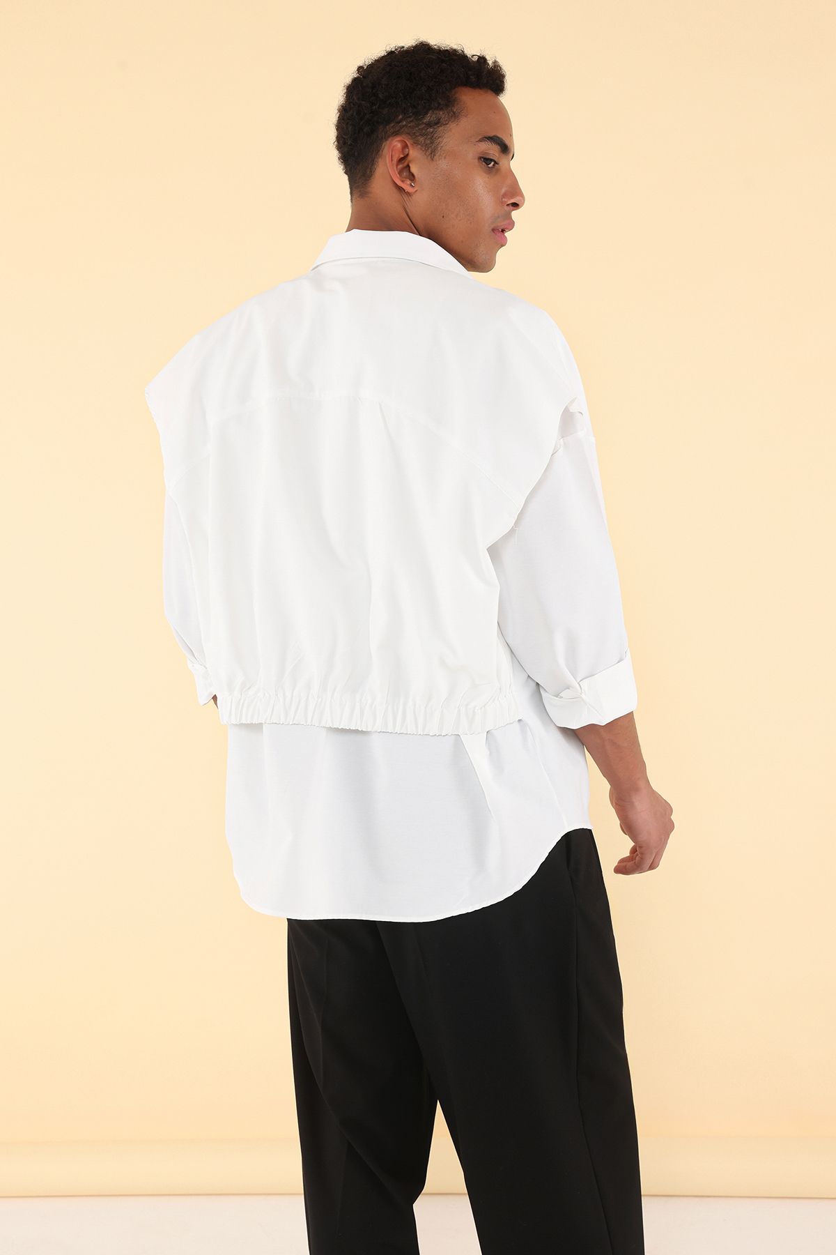 Trendyol Collection-Cămașă albă oversize - TMNSS25GO00045 5