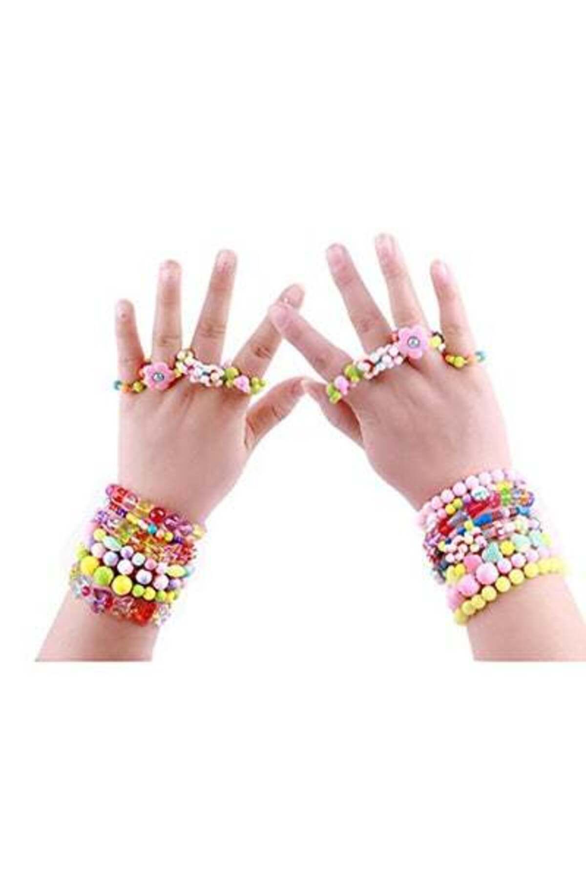 HALAMODO-1200-Piece, Diy Mixed Shapes Acrylic Beads With Box For Kids Bracelets/Necklaces Inch 3