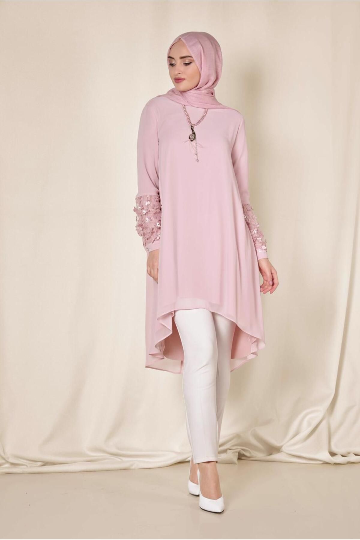 تونیک سه بعدی با جزئیات گل 4132 Alvina