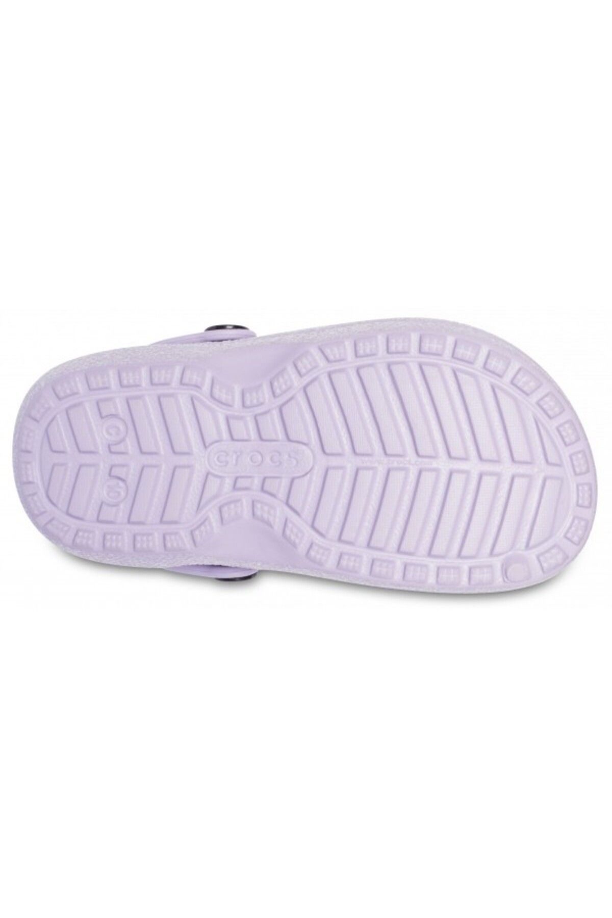Crocs-Saboti classic glitter lined clog kids - lavender 4