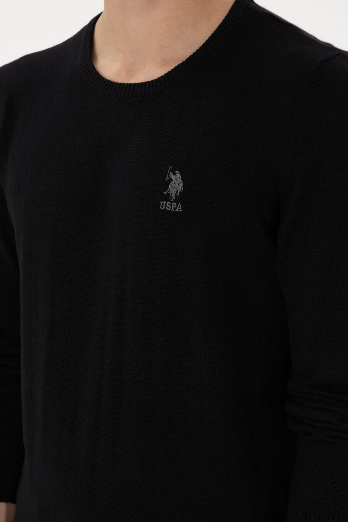 پلیور ساده مشکی مردانه U.S. Polo Assn. 50288880-VR046 — 7