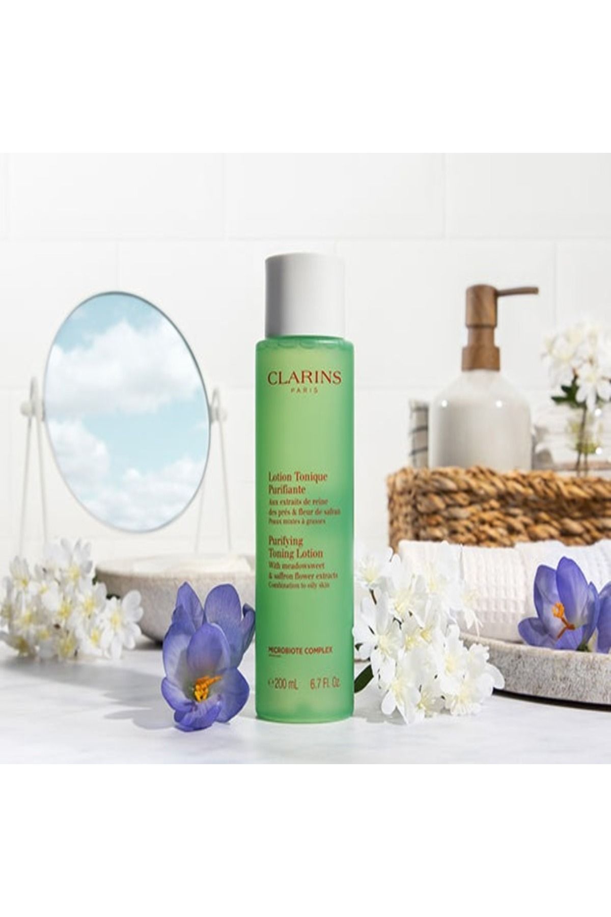 Clarins-Purifying Toning Lotion - Trial Size 50ml | Travel-Friendly Refreshing Toner 3
