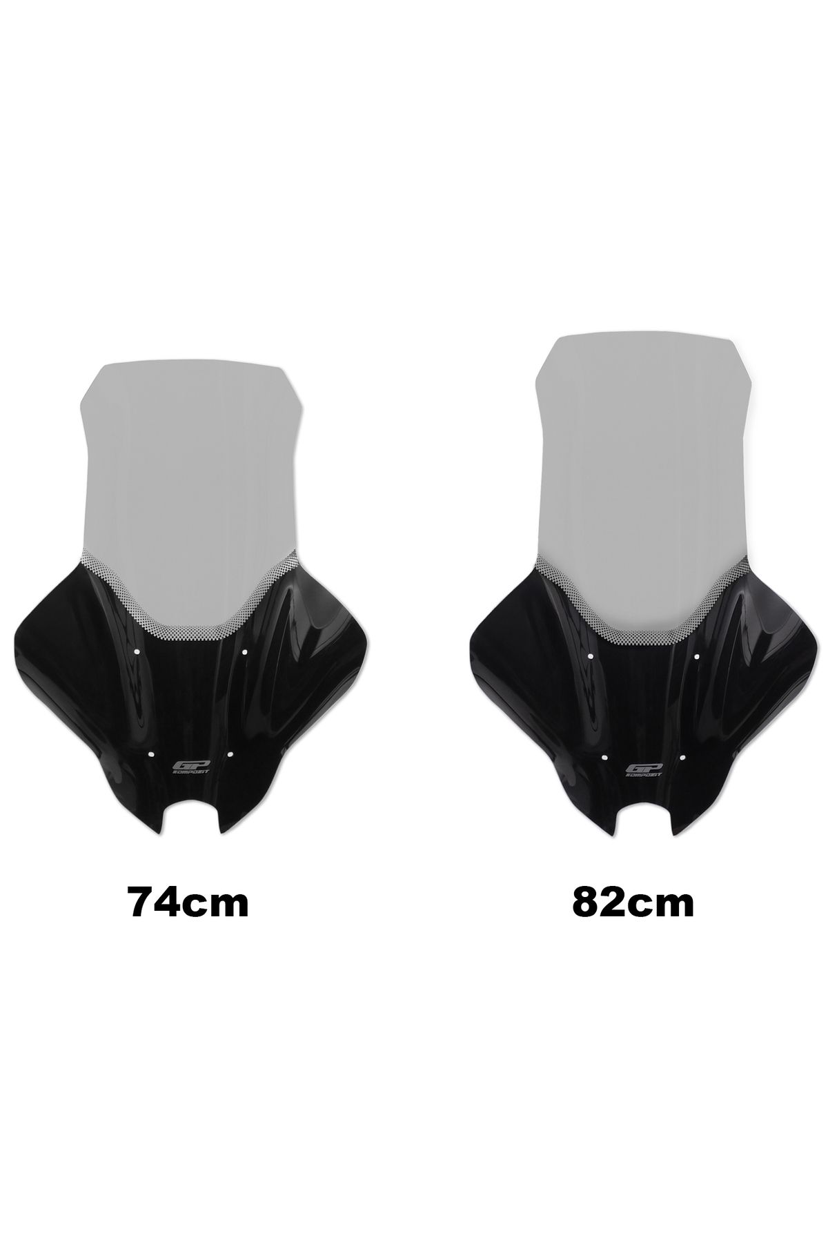 GP KOMPOZİT GP Kompozit Yamaha NMAX 125 / 155 2025 Uyumlu Elcikli Tur Camı Füme 82 cm
