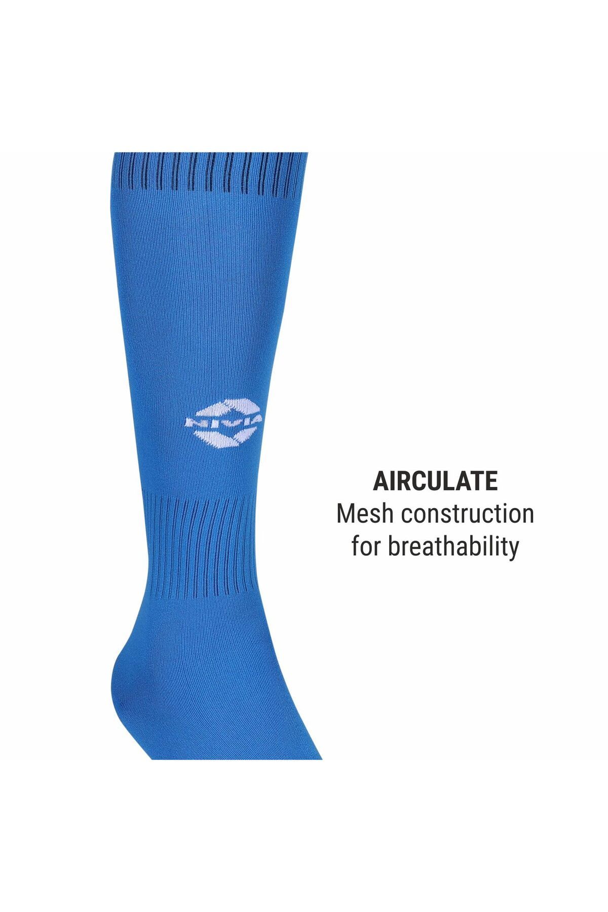 Nivia-Plain Encounter Football Stockings | Large | Polyester | Unisex | KneeLength Stockings | SoftFabric 2
