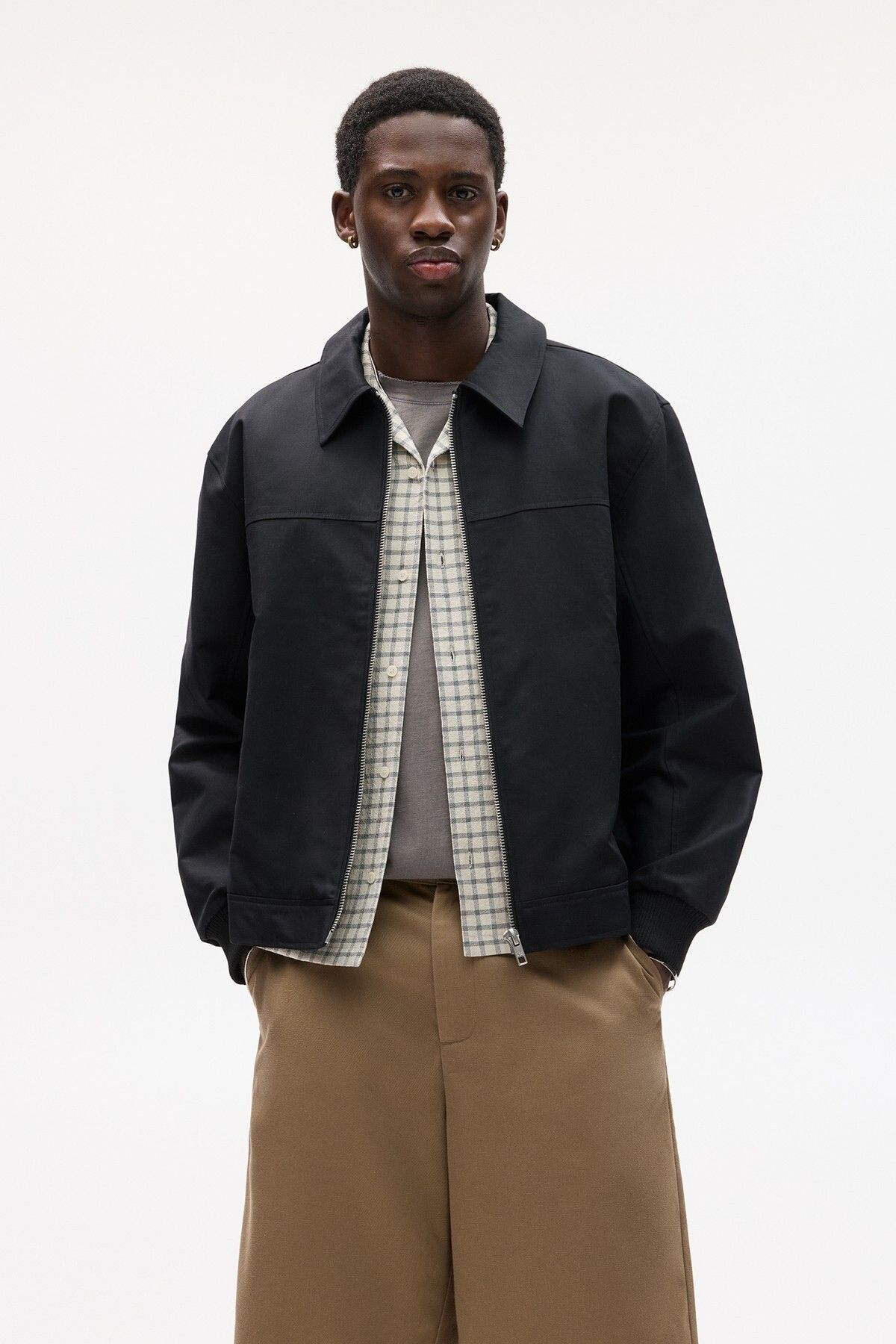 ژاکت یقه پیراهن Pull & Bear