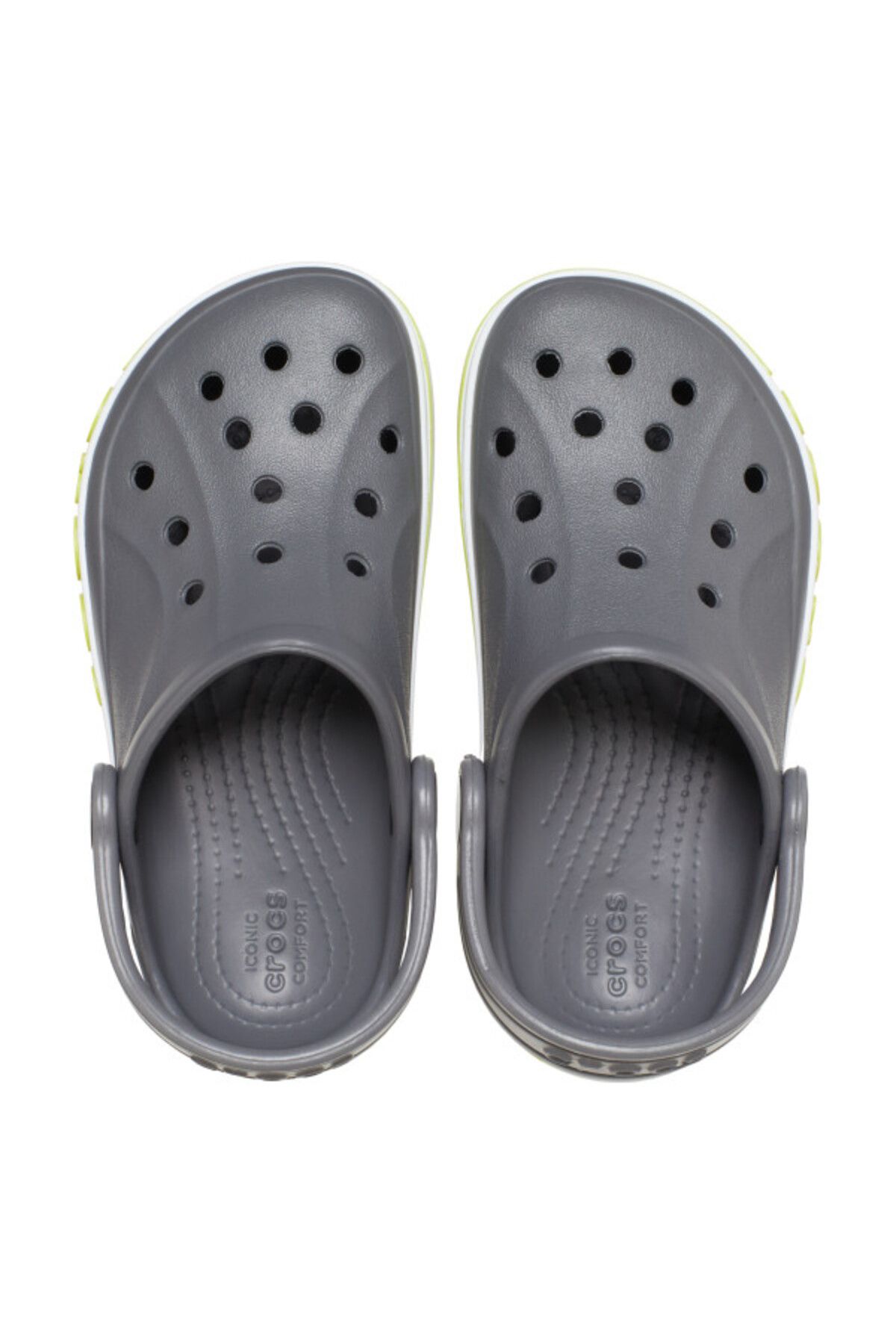 Crocs-Saboti bayaband clog kids - slate grey/lime punch 5