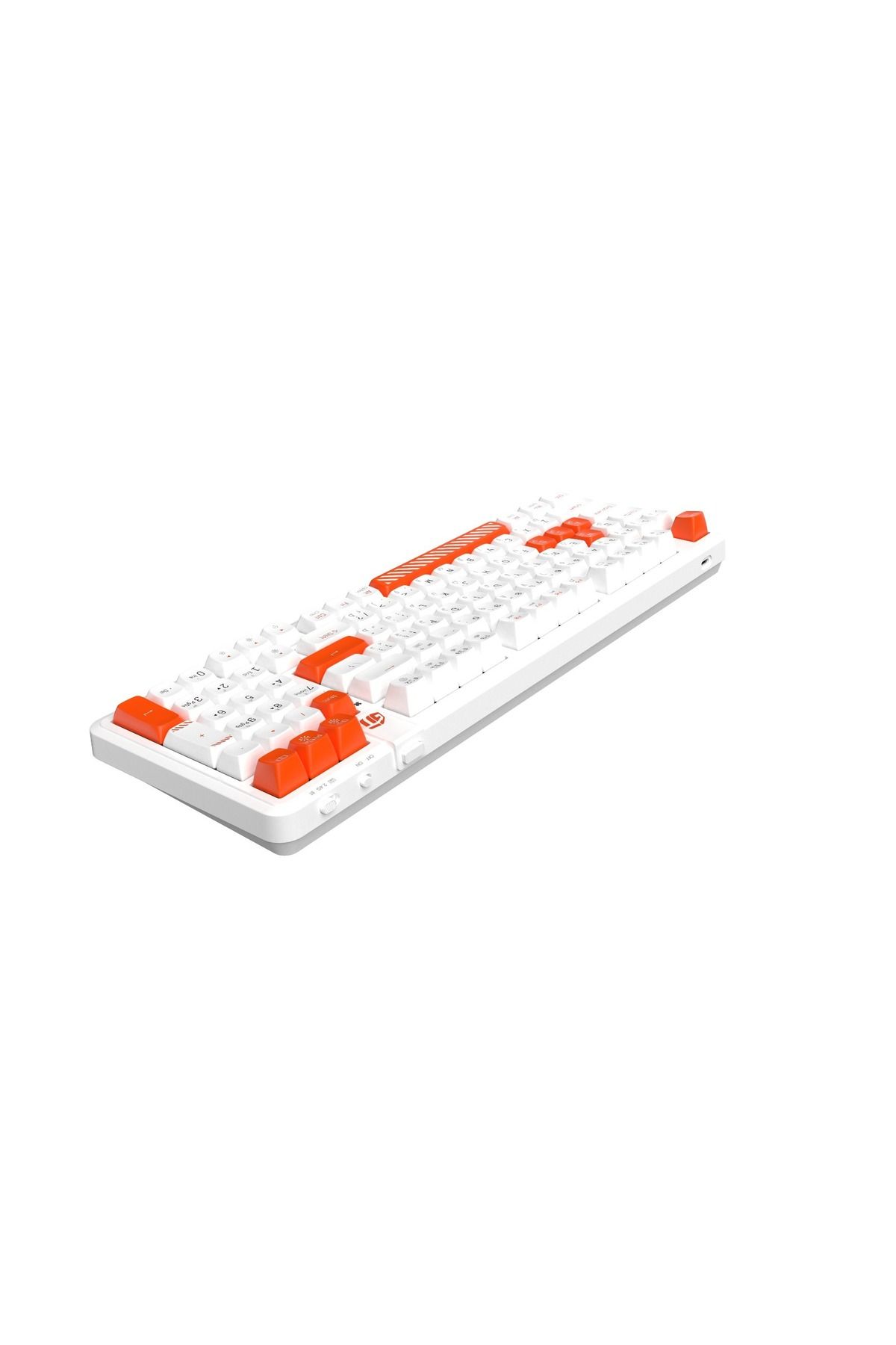 Gamertek-GamerTek Arcade Keys Wireless Mechanical Gaming Keyboard White 3