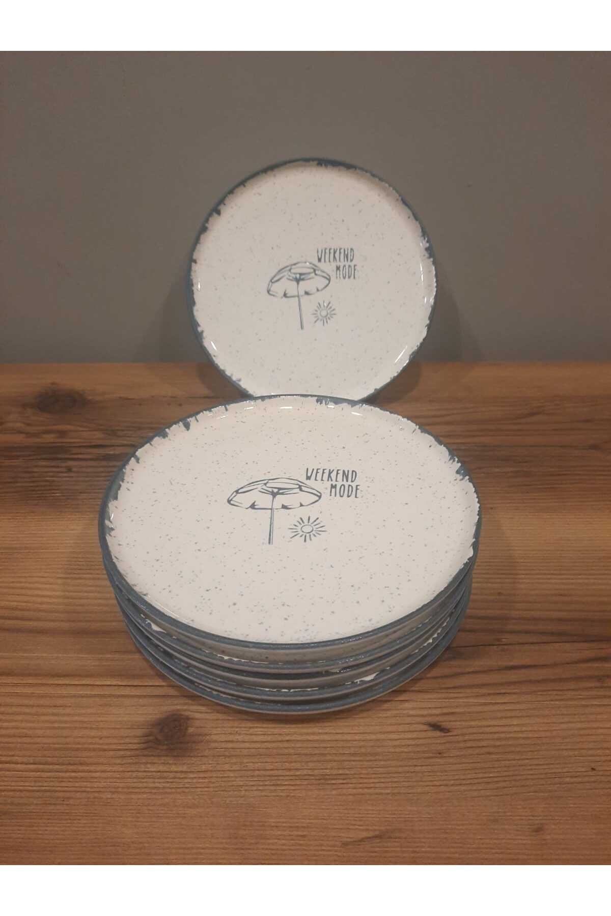 Keramika-Keramica 22 cm Cake Plate 6 Pieces Nordic Weekend Mood 2