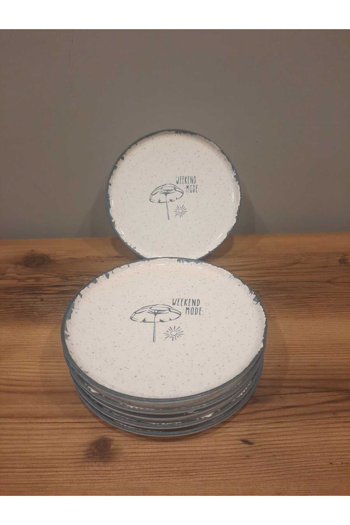 Keramika-Keramica 22 cm Cake Plate 6 Pieces Nordic Weekend Mood 3