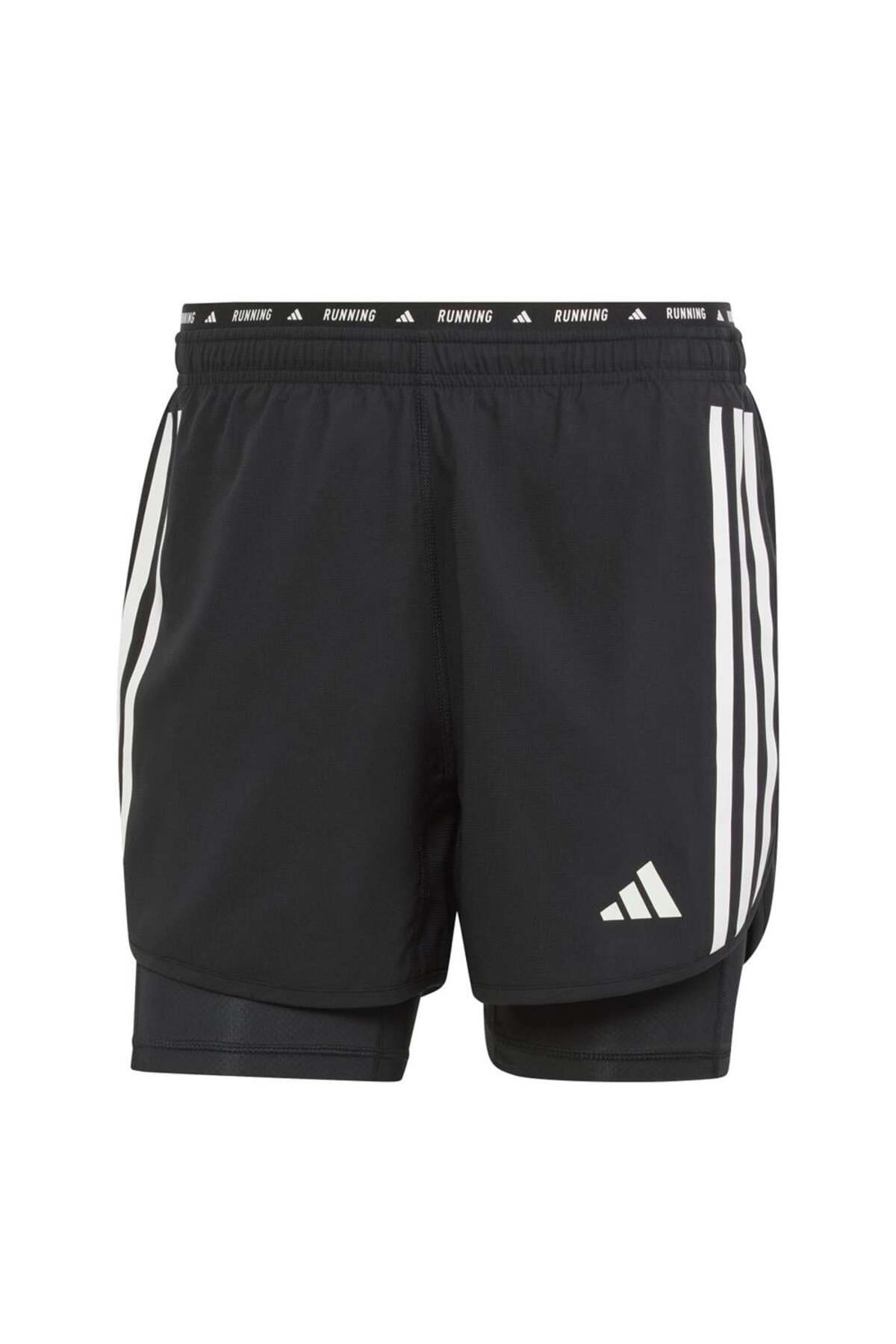 شلوارک مشکی OTR E 3S 2in1 S IQ3808 آدیداس شورت ورزشی adidas