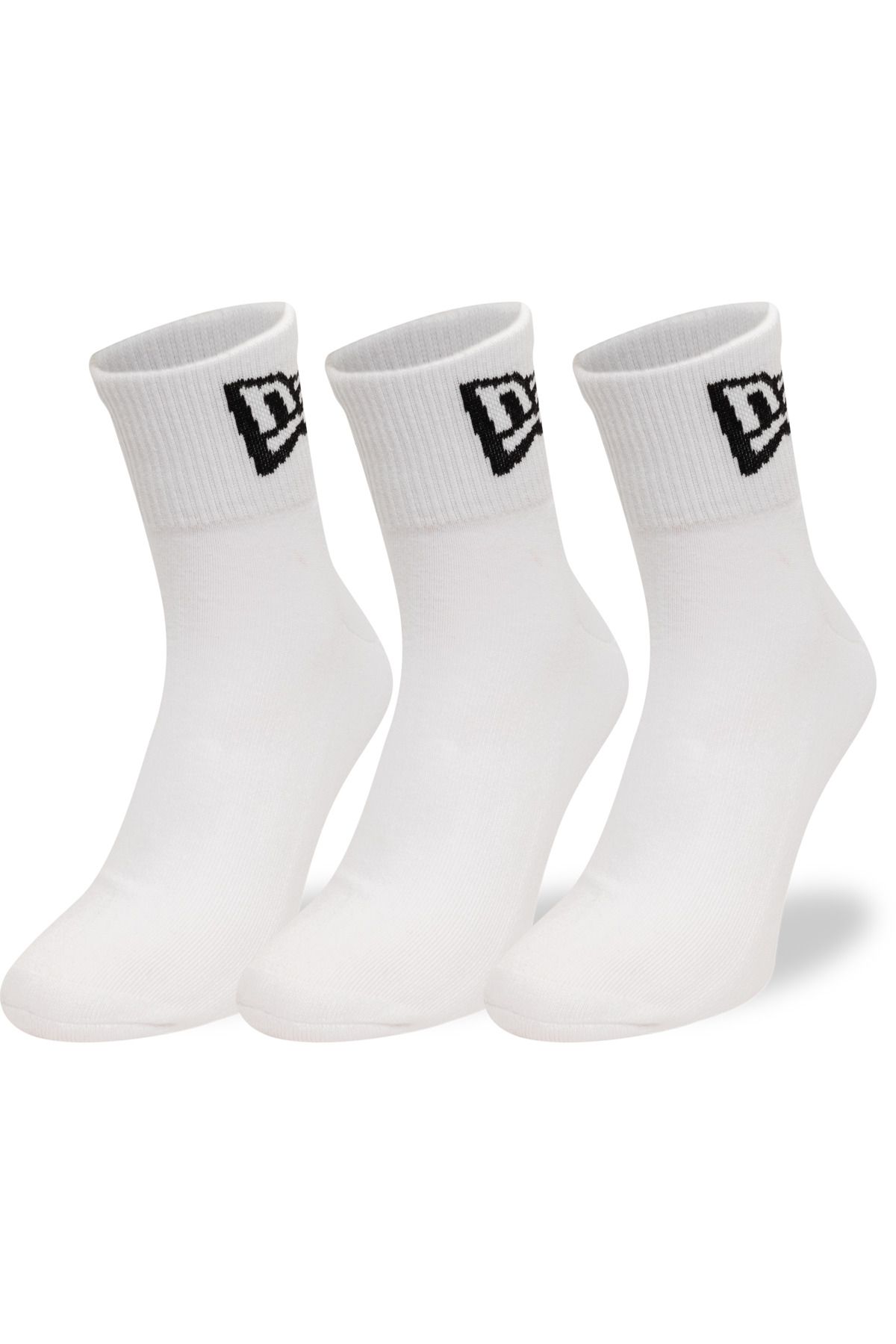 NEW ERA-Sosete Newera Ne Flag Ankle 3Pk Newera Whi 1